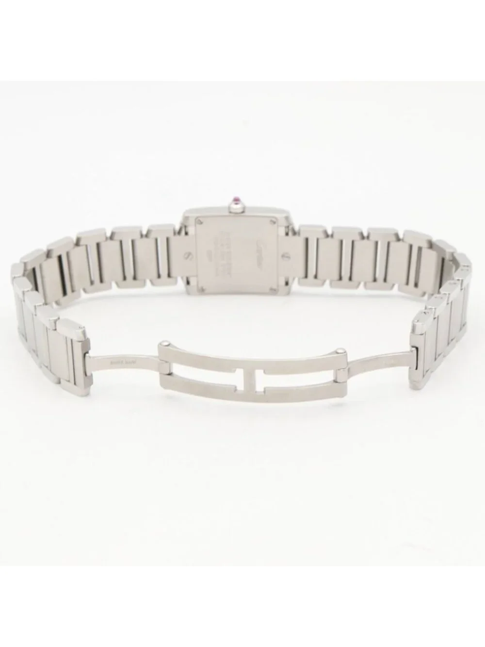 Cartier Watch Tank Francaise SM Pink Shell Stainless Steel